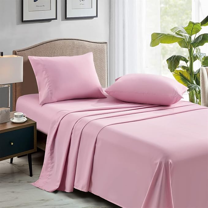 FreshCulture Twin Flat Sheets Only, Soft Microfiber Bedding Sheets - Image 3