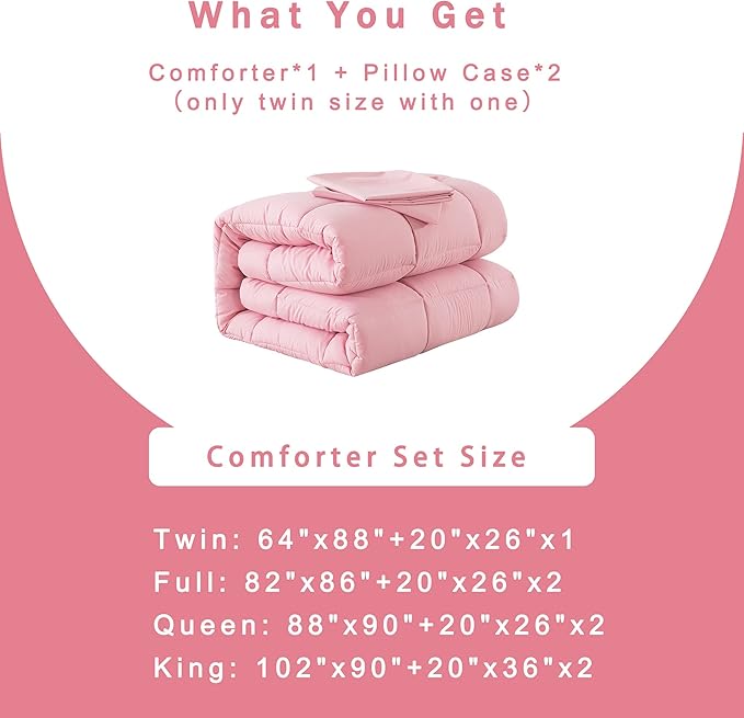 DOWNCOOL Twin Comforter Set -All Season Bedding Comforters Sets - Image 6