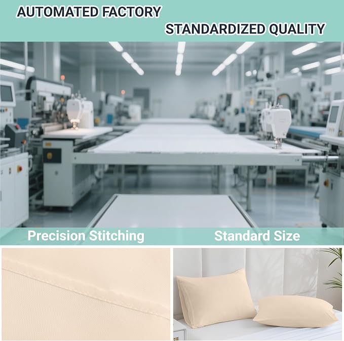 ZPECC Pillow Cases Standard Size Set of 12, 20x26 Envelope Closure Pillowcases - Image 4