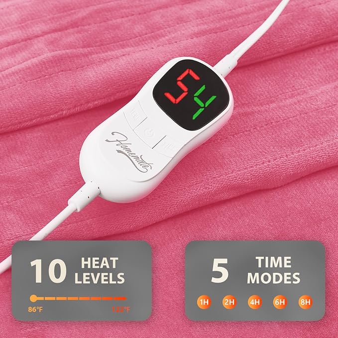 Homemate Electric Heated Blanket Queen Size - Image 4