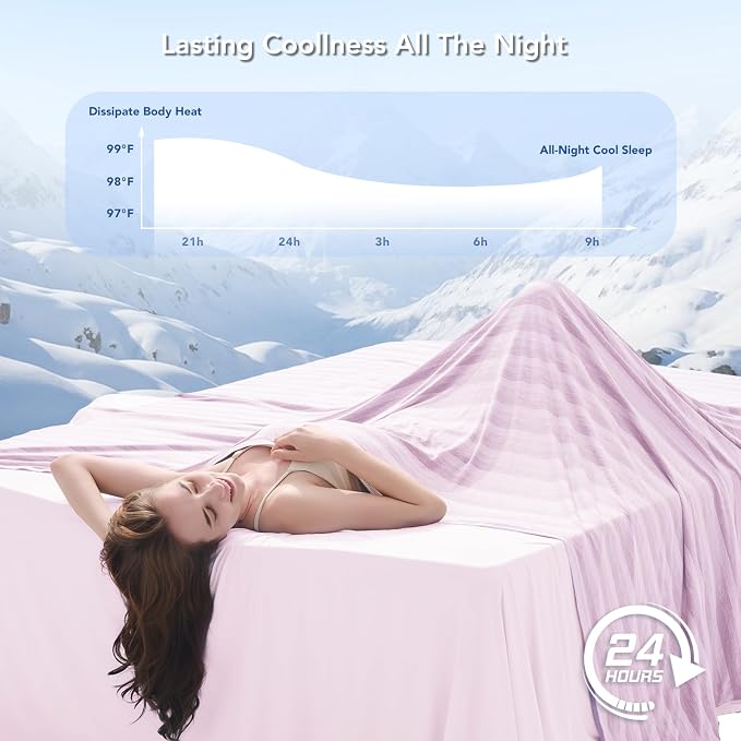 GOHERO Cooling Blanket Queen Size- 90"x90" Summer Cooling Throw Blanket - Image 3