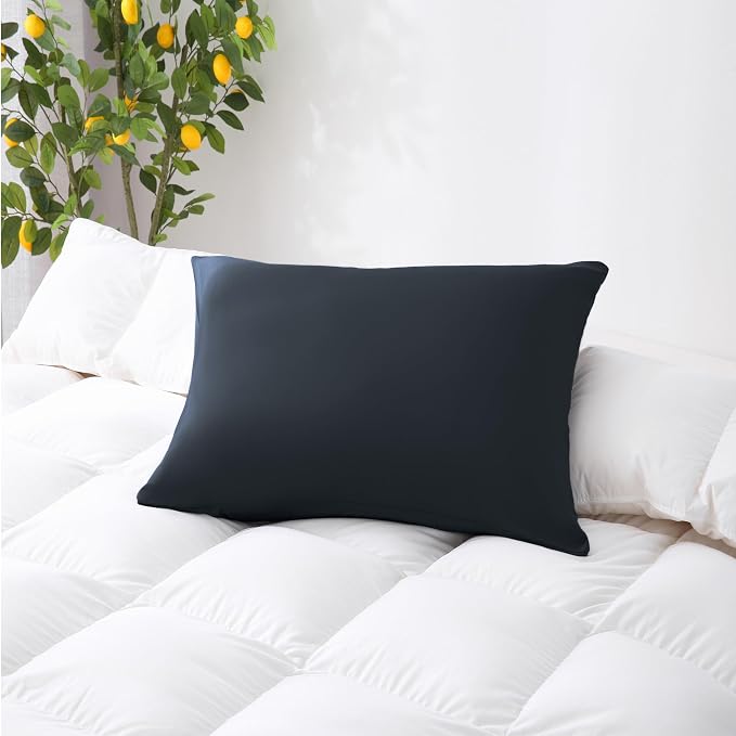 ZPECC Black Pillow Cases King Size Set of 4, 20x36 Envelope Closure Pillowcases - Image 6