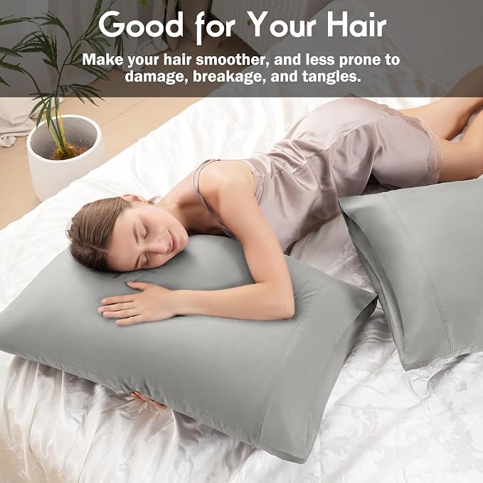 Pillowcases Queen Size 2 Pack, Viscose Cooling Pillow Cases - Image 6