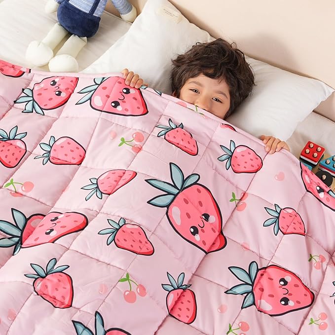 Sivio Weighted Blanket 7lbs, Cooling Summer Lap Blanket by Sivio