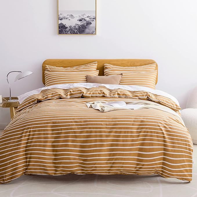 JELLYMONI Full Duvet Cover Set, Cotton Duvet Cover 3 Pieces by JELLYMONI