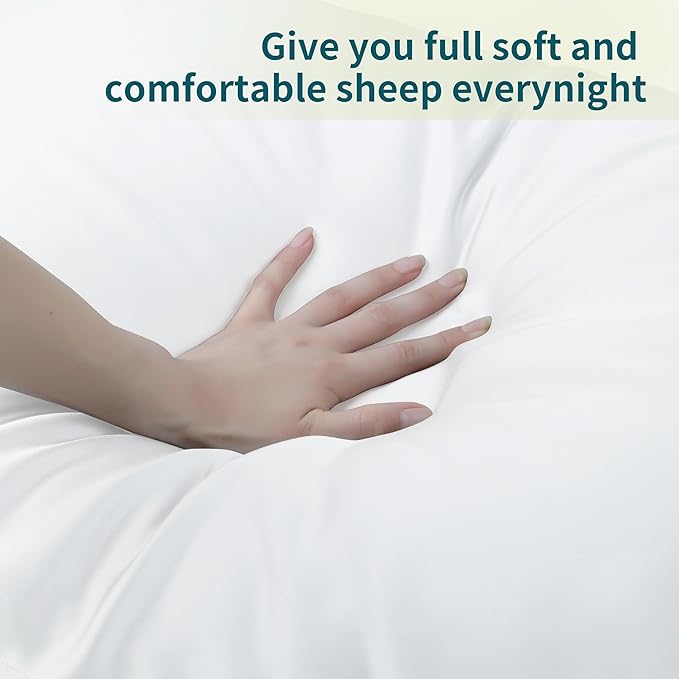 Bamboo Viscose Zippered Pillow Cases King Size Set of 2, 400 Thread Count - Image 6