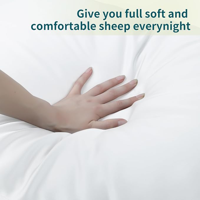 4-Pack Bamboo Viscose Zippered Pillow Cases Standard Size, 400 Thread Count - Image 4