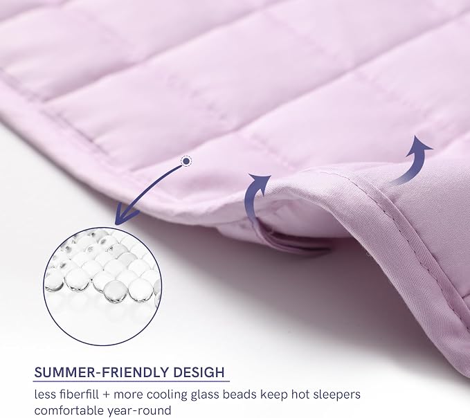 YnM Exclusive Weighted Blanket, Organic Long Stapled Cotton - Image 4