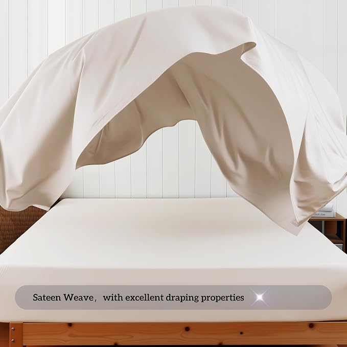 Cotton Flat Sheets Only, 600 TC 100% Cotton Flat Sheet Top Sheet Only, Full - Image 9