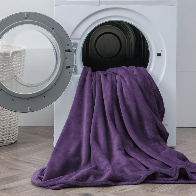 BEDELITE Flannel Sheets Twin Size Purple - Image 8