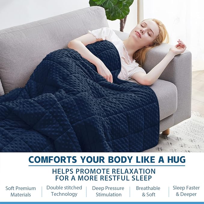Huloo Sleep Weighted Blanket Twin 12lbs - Image 4