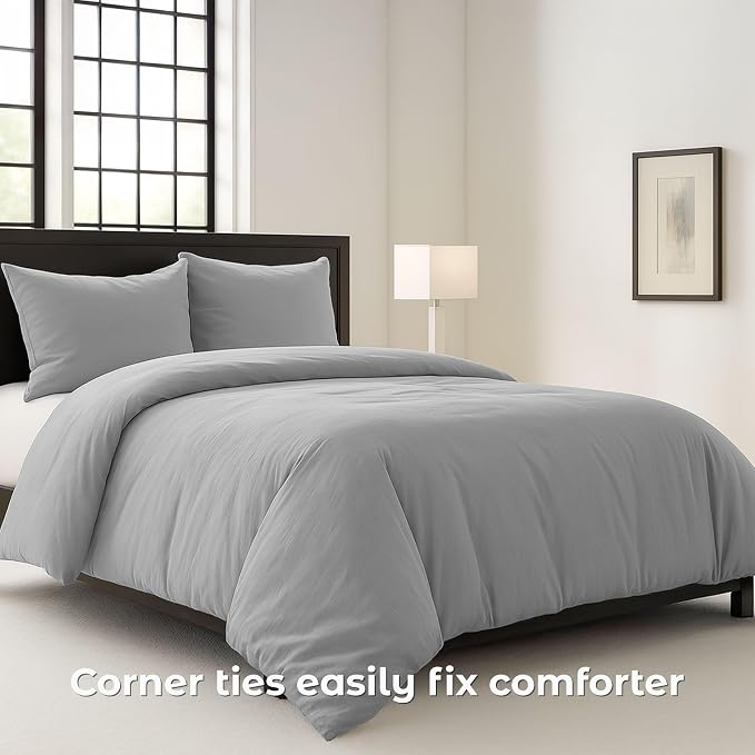 Pure Bedding Duvet Cover Twin/Twin XL Size - Image 5
