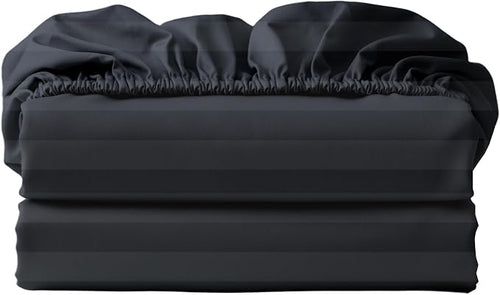 2-Pack 100% Egyptian Cotton Fitted Sheet TwinXL Size, 600 Thread Count Cotton by ZaizaiHome