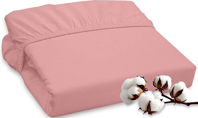 ROYALE LINENS 300 Thread Count 100% Long Staple Combed Cotton Fitted Sheet Full by ROYALELINENS