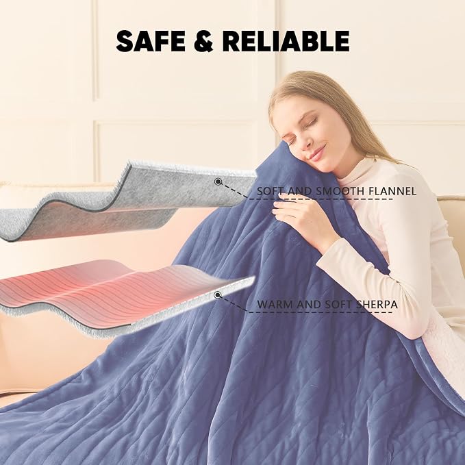 greenoak Heated Blanket Electric Full 72"X84", Heating Blanket - Image 7