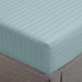 Feather & Stitch 1 Piece Fitted Sheet Queen Size, 100% Cotton Damask Sateen by FEATHERSTITCHNEWYORK