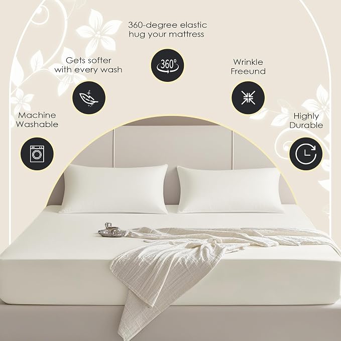 FreshCulture King Fitted Sheet Only – Premium Hotel-Quality Fitted Sheet - Image 4