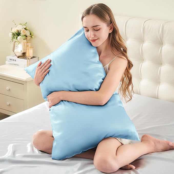INFIIXSO Mulberry Silk Pillow Cases King Size Set of 2, Silk Pillowcase - Image 3