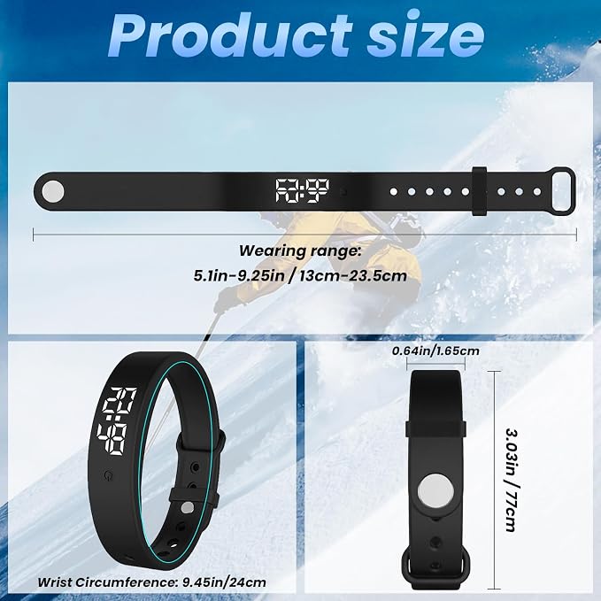 Vibrating Alarm Wristband Wrist Alarm Clock Watch Vibrating Band Vibrates - Image 8