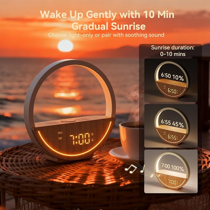 Vivilumens Wake Up Light Sunrise Alarm Clock - Image 5