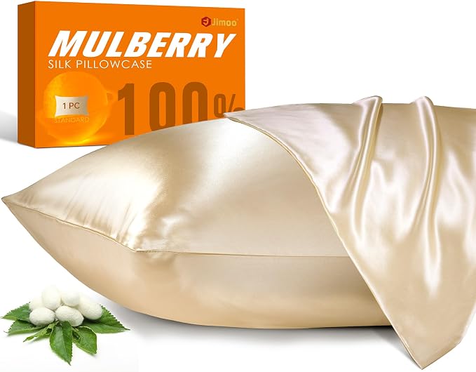 J JIMOO 100% Mulberry Silk Pillowcase by JJIMOO