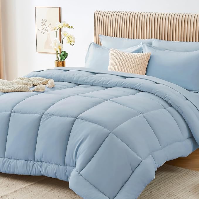 Sasttie Twin XL Comforter Set, 5 Pieces Twin XL Bed in a Bag, Complete Bedding by SASTTIE