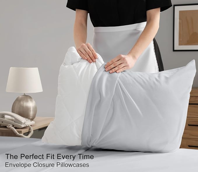 RUVANTI 100% Cotton Sheets – Twin Size Percale Bedding, Cooling & Breathable - Image 7