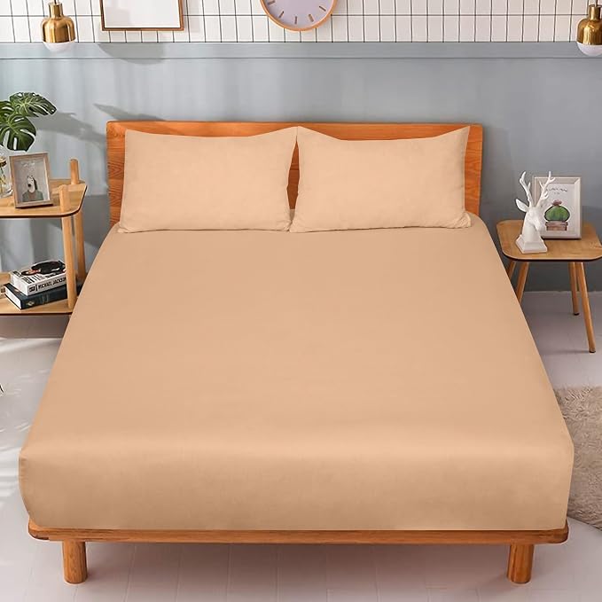 ROYALE LINENS 300 Thread Count 100% Long Staple Combed Cotton Fitted Sheet King - Image 9