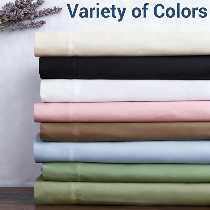 Queen Flat Sheet Only, 1 Pack Top Bed Sheets, Soft Breathable Brushed - Image 6