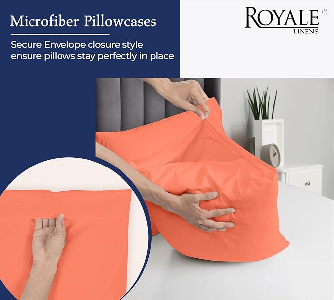 Royale Linens King Pillowcase Set of 2 - Image 5