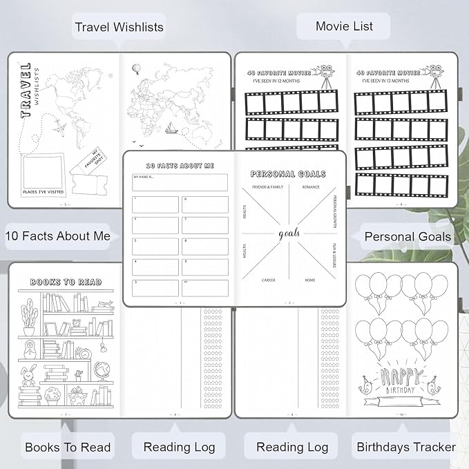 Premade Dotted Journal Notebook, Pre-made Dot Grid Notebook - Image 3