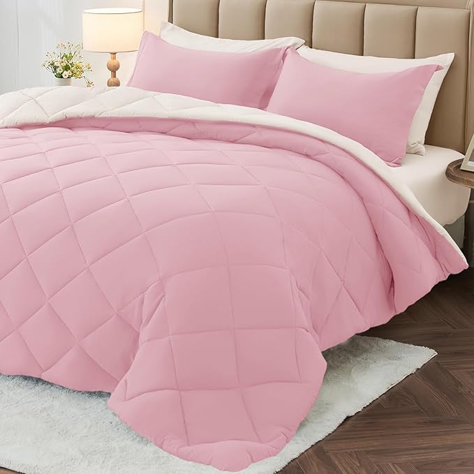 MUXHOMO 5 Pieces Twin Comforter Set, Reversible Bed in a Bag Twin Size by MUXHOMO