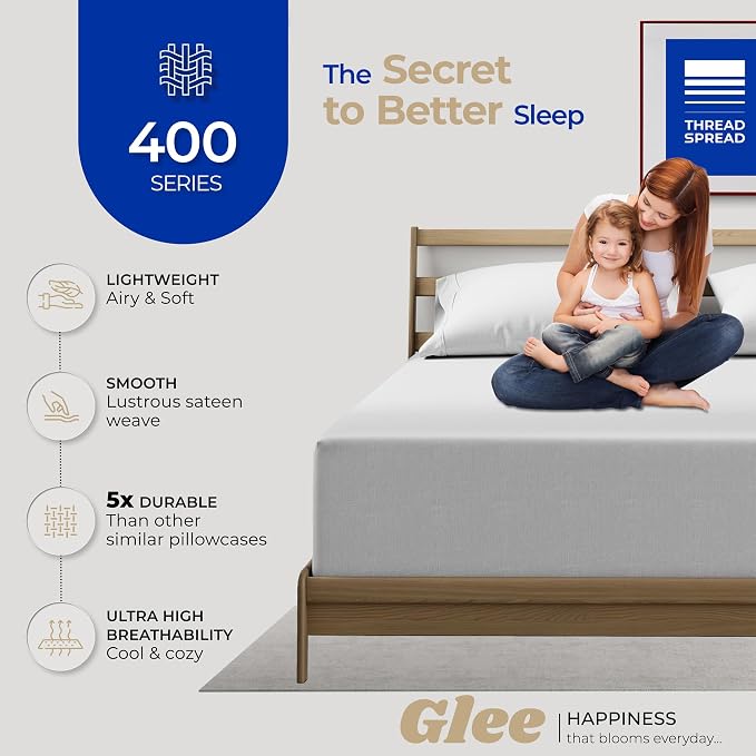Thread Spread 100% Cotton King Size Pillow Cases Set of 4 - Image 2
