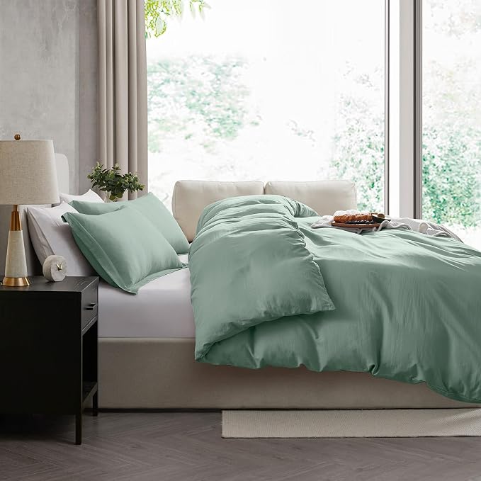 Nestl Sage Green Duvet Cover Full Size - Image 7