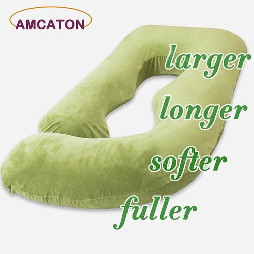 60 Inch Pregnancy Pillow for Sleeping, Extra Large U Shaped Body Pillow - Image 2
