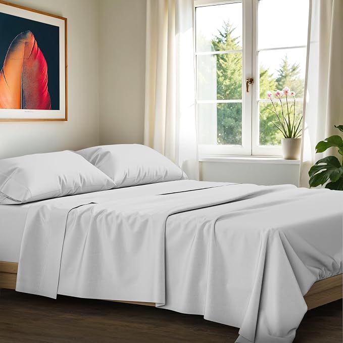 100% Egyptian Cotton Split King Sheets Sets by AshtonSheets