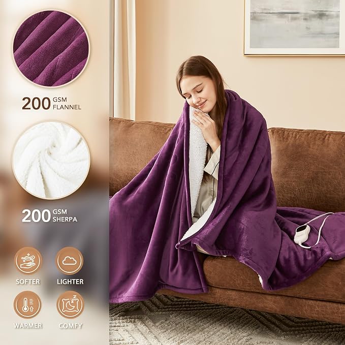 Homemate Electric Heated Blanket Queen Size - Image 2