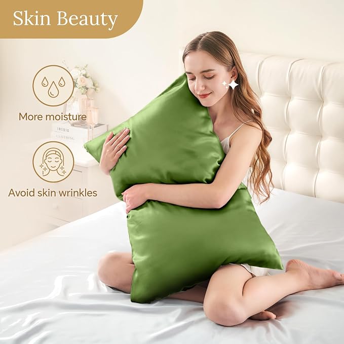 INFIIXSO Silk Pillow Cases 2 Pack Standard Size, Ultra Smooth & Soft Mulberry - Image 3