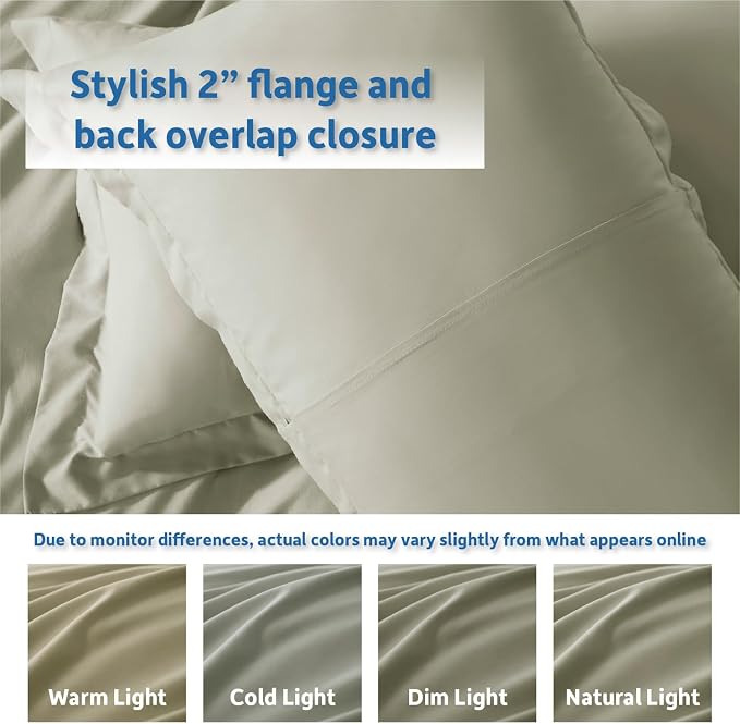 Nestl Light Sage Duvet Cover Queen Size - Image 8