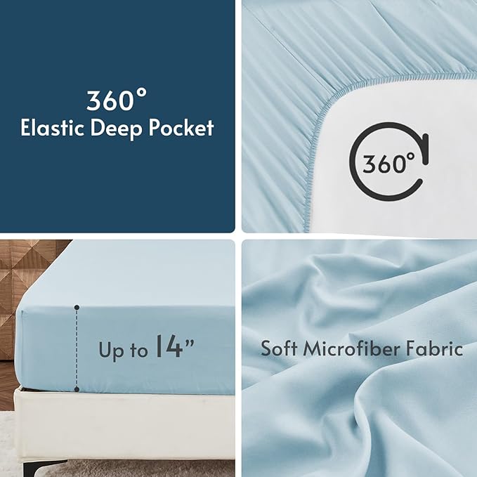 MUXHOMO 7 Pieces Full Comforter Set, Reversible Bed in a Bag Full Size - Image 8