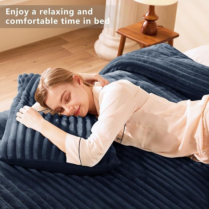 CozyLux Fluffy Queen Comforter Set - Image 8
