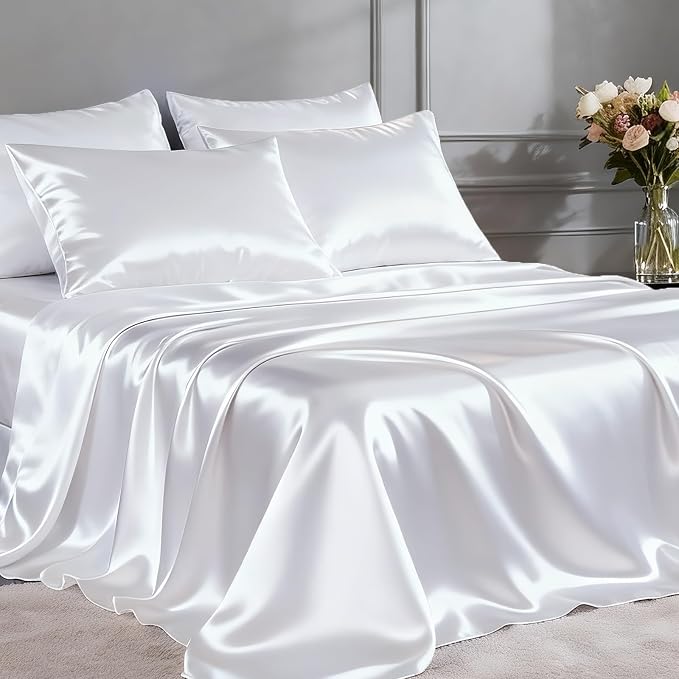 FreshCulture Satin Sheets King Size by FreshCulture