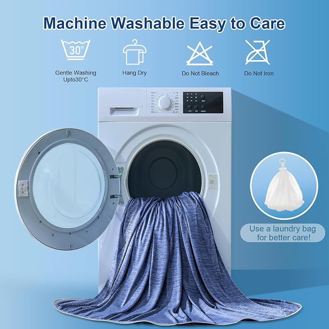 KMUSET Cooling Blanket Twin, Double Sided Summer Cooling Blankets - Image 7