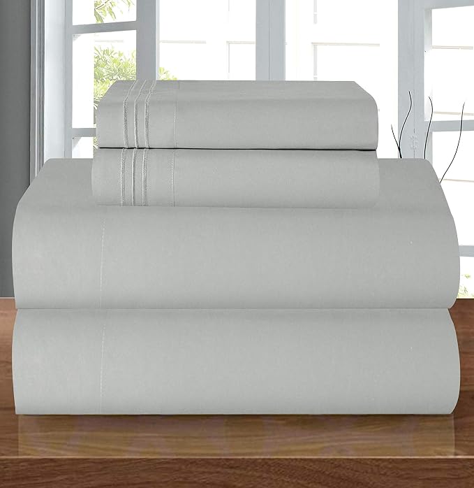 Elegant Comfort Luxury 1500 Premium Hotel Quality Microfiber 4-Piece Sheet Set by ELEGANTCOMFORT