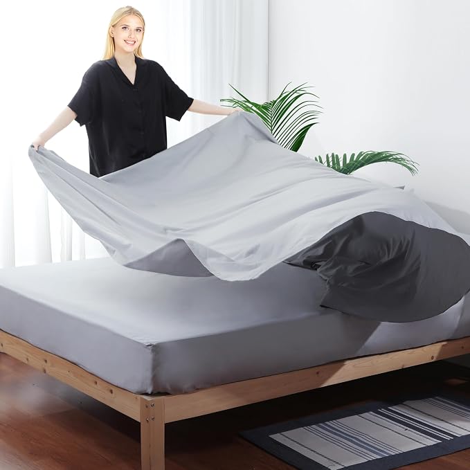 Flat Sheet Only Queen Size, 400 TC 100% Egyptian Cotton Flat Sheet - Image 7