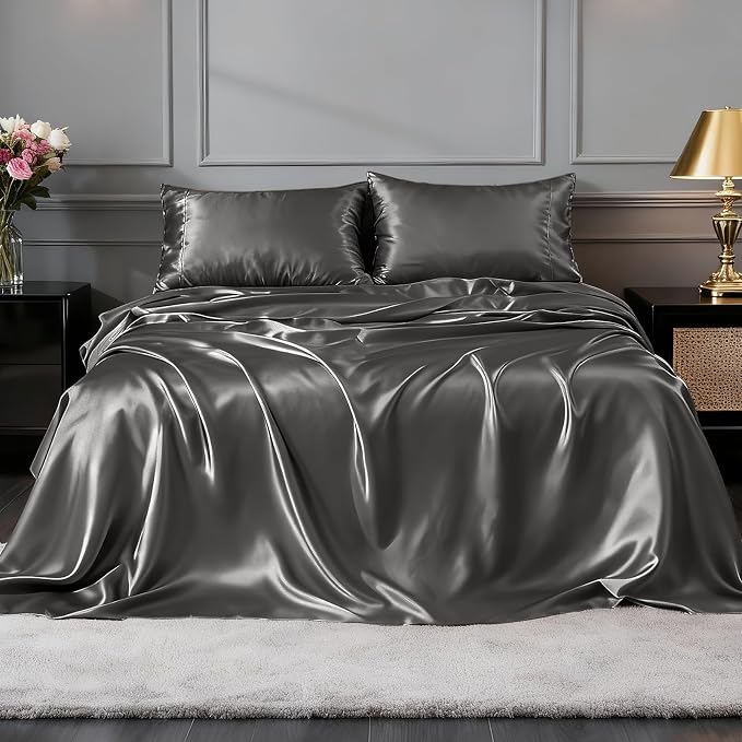 FreshCulture Satin Sheets Twin XL Bed Set - Image 2