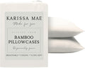 Karissa Mae Cooling Bamboo Viscose Standard Size Pillowcase Set | 100% by KARISSAMAE
