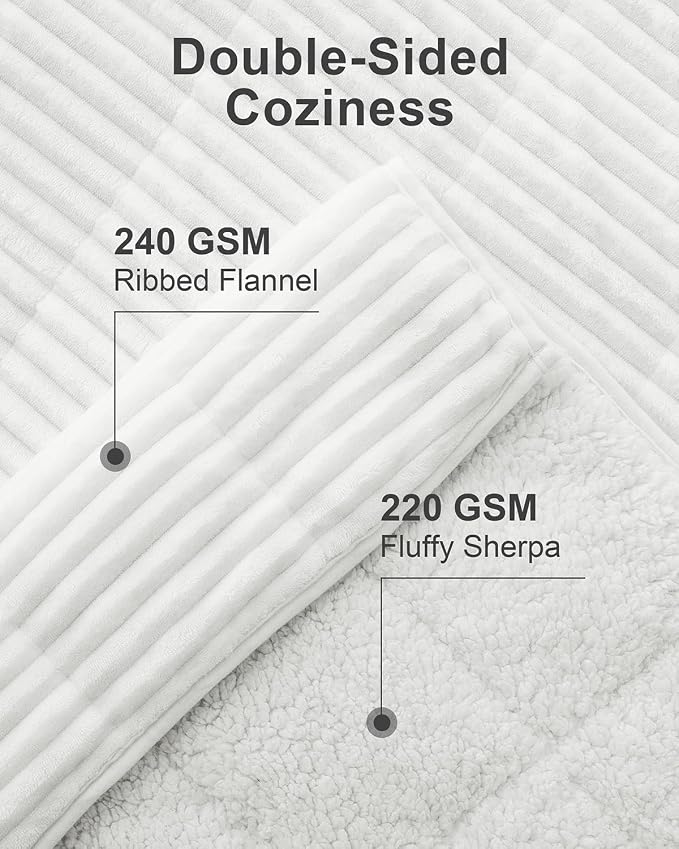 Sherpa Fleece Weighted Blanket - Image 2