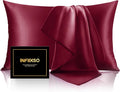 INFIIXSO Mulberry Silk Pillow Cases King Size Set of 2, Silk Pillowcase by INFIIXSO