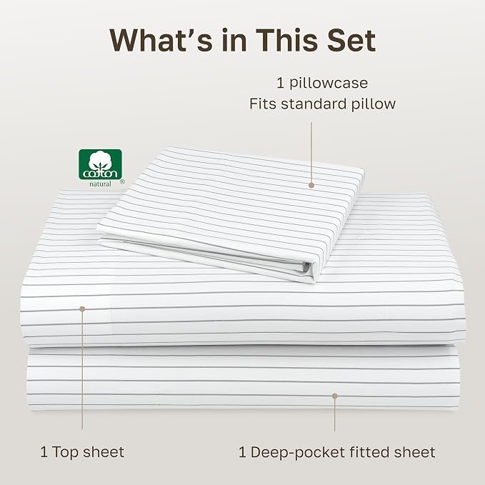 California Design Den Soft 100% Cotton Twin XL Bed Sheets Set, 400 Thread Count - Image 4